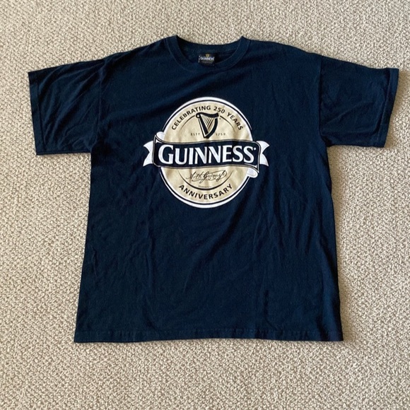 Guinness Official Merchandise Large T-Shirt Beer 250 Year Anniversary Top EUC - Picture 1 of 6